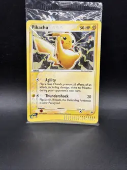 SEALED 2003 Pokemon Pikachu 012 Meowth 013 Black Star Promo Holo WOTC E-Reader - Image 1