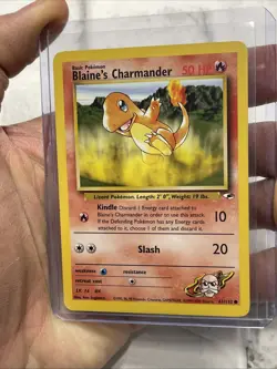 BLAINE'S CHARMANDER - 61/132 - GYM HEROES - POKEMON CARD - NM Vintage Vtg WOTC - Image 2