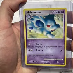 Pokemon Nidorina 56/123 Mysterious Treasures Regular LP+ Pokemon Nintendo TCG - Image 1
