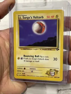 Pokemon TCG - Lt. Surge's Voltorb 86/132 Gym Challenge Regular Unlimited NM Vtg - Image 2