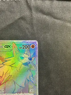 Lycanroc GX 155/147 Pokemon Rare Rainbow Burning Shadows Pokemon LP FAST SHIP!! - Image 3