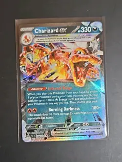 2024 Pokemon SV Paldean Fates PAF EN Charizard ex #054/091 - Image 1
