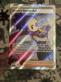Pokemon TCG Janine's Secret Art Full Art Ultra Rare Card 088/064 Shrouded Fable - Image 1