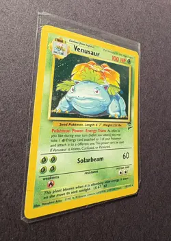 Pokemon TCG Venusaur 15/102 Base Set Holo Rare 100 HP 1999-WOTC - Image 3