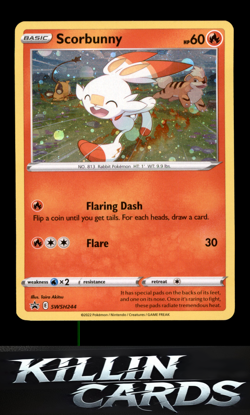 Scorbunny - SWSH244 (Cosmos Holo) SWSH244 Pokemon Promo SWSH: Sword & Shield Pro - Image 1