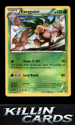 Reverse Holofoil Exeggutor 2/108 Pokemon Uncommon XY - Roaring Skies Card NM - Image 1