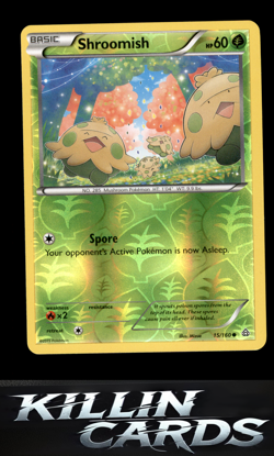 Reverse Holofoil Shroomish 15/160 Pokemon Common XY - Primal Clash Card NM - Image 1