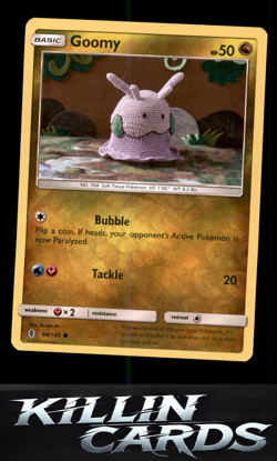 Reverse Holofoil Goomy 94/145 Pokemon Common SM - Guardians Rising Card NM - Image 1