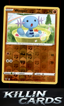 Reverse Holofoil Wooper 083/185 Pokemon Common SWSH04: Vivid Voltage Card NM - Image 1