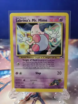 Pokemon TCG Sabrina's Mr. Mime Gym Heroes 94/132 Regular Unlimited Common LP - Image 1