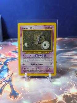 Unown 89/105 Neo Destiny Common Pokemon TCG LP - Image 1