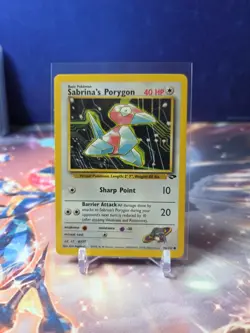 Sabrina's Porygon 98/132 Gym Challenge Regular Common Pokemon TCG LP - Image 1
