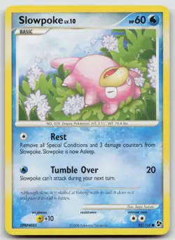 Slowpoke 82/106 Great Encounters Common Pokemon TCG Card - Image 1