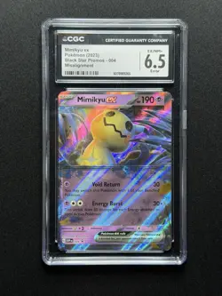CGC 6.5 ERROR Pokemon Mimikyu Ex #004 Promo Holo MISALIGNMENT! - Image 1