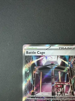 Battle Cage 116/094 PFL Ultra Rare Full Art Holo Trainer-Stadium Pokemon Card NM - Image 2