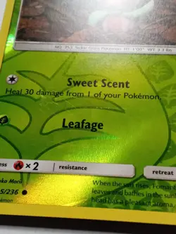REVERSE HOLO Fomantis 15/236 NM - Yuka Morii Clay - Unified Minds Pokemon Card - Image 2