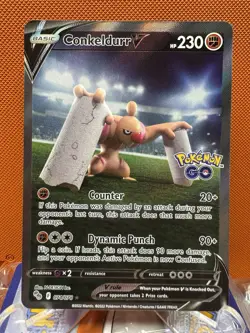 Conkeldurr V - 074/078 - Pokemon GO Alternate Art - NM 1809 - Image 1
