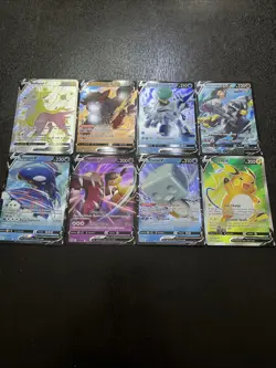 Pokemon TCG Lot Of 8 V Cards From Sword & Shield - Image 1