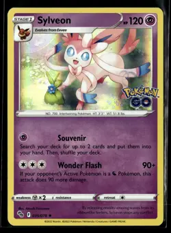 Sylveon 035/078 Holofoil Pokemon GO NM - Image 1