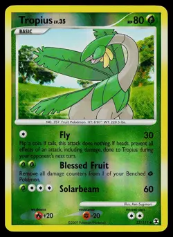 Pokemon Card - Tropius Rising Rivals 52/111 Uncommon Reverse Holo - Image 1