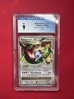 CGC 9 MINT Rayquaza C LV.X 2009 Supreme Victors 146/147 Holo Pokemon Card - Image 1