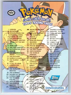 POKEMON TOPPS THE FIRST MOVIE TRADING CARDS CHECKLIST #72 NON HOLO NM - Image 2