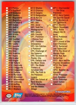 POKEMON TOPPS TRADING CARDS SERIES 2 CHECKLIST #148 NM - Image 2