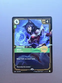 Ahri Alluring (Launch Exclusive) Riftbound Promo Card Foil Holographic NM+ - Image 1