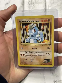 Pokemon Giovanni's Machop 72/132 Pokemon TCG Vintage Vtg Nintendo Card WOTC NM - Image 1