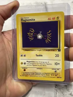Pokemon Magnemite 60/82 Team Rocket Regular Common Pokemon Card Vintage LP - Image 2