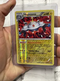 Magnezone Reverse Holo 54/162 XY BREAKthrough Pokemon Card TCG 2015 NM Near Mint - Image 1