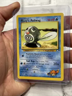 MISTY’S POLIWAG 87/132 Gym Heroes Set VINTAGE WOTC Pokemon Card NM/MT Nintendo - Image 2