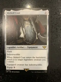 MTG Mithril Coat Mint/NM LOTR Lord Of The Rings Magic The Gathering - Image 1