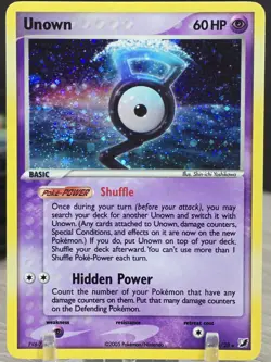 Pokemon Card TCG Unown G/28 Holo Rare Ex Unseen Forces 2005 Vintage NM SWIRL - Image 5