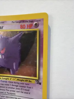 Gengar #5 5/62 1st Edition Holo Fossil Pokemon Rare 1999 - Image 5