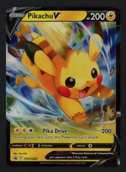 Pikachu V SWSH285 SWSH: Sword & Shield Promo Pokemon TCG - Image 1