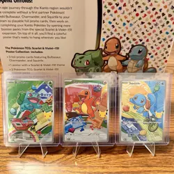 Pokemon TCG First Partner Illustration Collection Series 1 Kanto GEN 1 Starters - Image 1