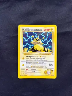 Pokemon Lt Surges Electabuzz 6/132 Gym Heroes Holo RLP - Image 1