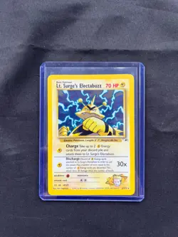 Pokemon Lt Surges Electabuzz 6/132 Gym Heroes Holo RLP - Image 2