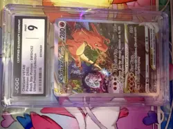 2022 POKEMON BLACK STAR PROMOS #SWSH262 CHARIZARD VSTAR CGC 9 - Image 1