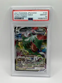 Pokemon Rayquaza VMAX 2021 Vmax Climax #120 PSA 10 - Image 1