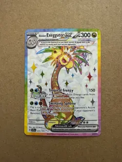 Pokemon TCG Alolan Exeggutor ex 225/191 Surging SparksHolo - Image 1