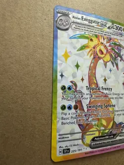Pokemon TCG Alolan Exeggutor ex 225/191 Surging SparksHolo - Image 2