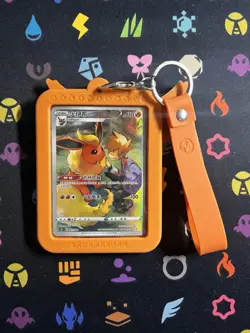 Flareon 002/008 Pokemon TCG S-Chinese Nine Colors Gathering Case Promo Keychain - Image 1