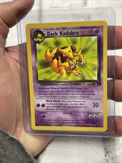 Pokemon TCG Kadabra 39/82 Regular Uncommon Team Rocket Vintage Vtg Nintendo LP+ - Image 1