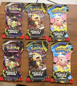 Pokemon TCG Perfect Order Booster Packs - New, Sealed. Lot Of 6 - Image 1