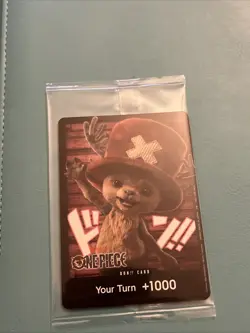 Bandai One Piece Netflix Don!! Promo Card Tony Tony Chopper SEALED - Image 1