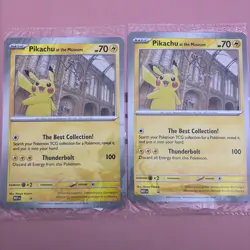 2X Brand New Sealed - Pokemon TCG Pikachu At The Museum Promo Card - Image 1