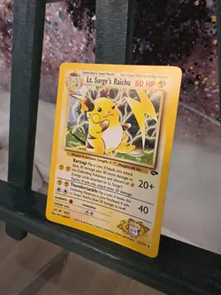 Pokemon Card - Lt. Surge's Raichu Gym Challenge 11/132 Holo Unlimited Holo Rare - Image 1