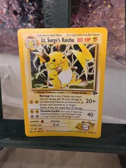 Pokemon Card - Lt. Surge's Raichu Gym Challenge 11/132 Holo Unlimited Holo Rare - Image 2